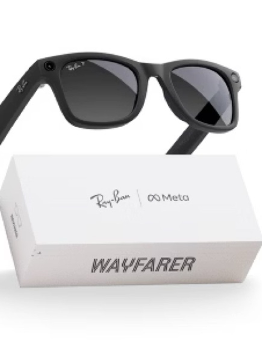 Meta Ray-Ban (Gen 2), Wayfarer, Matte Black | Smart AI Glasses